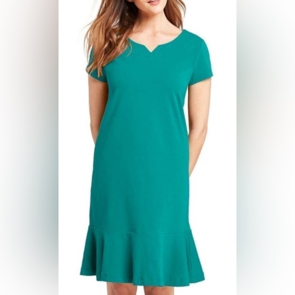 Lands End Short Sleeved Tee Dress L 14-16